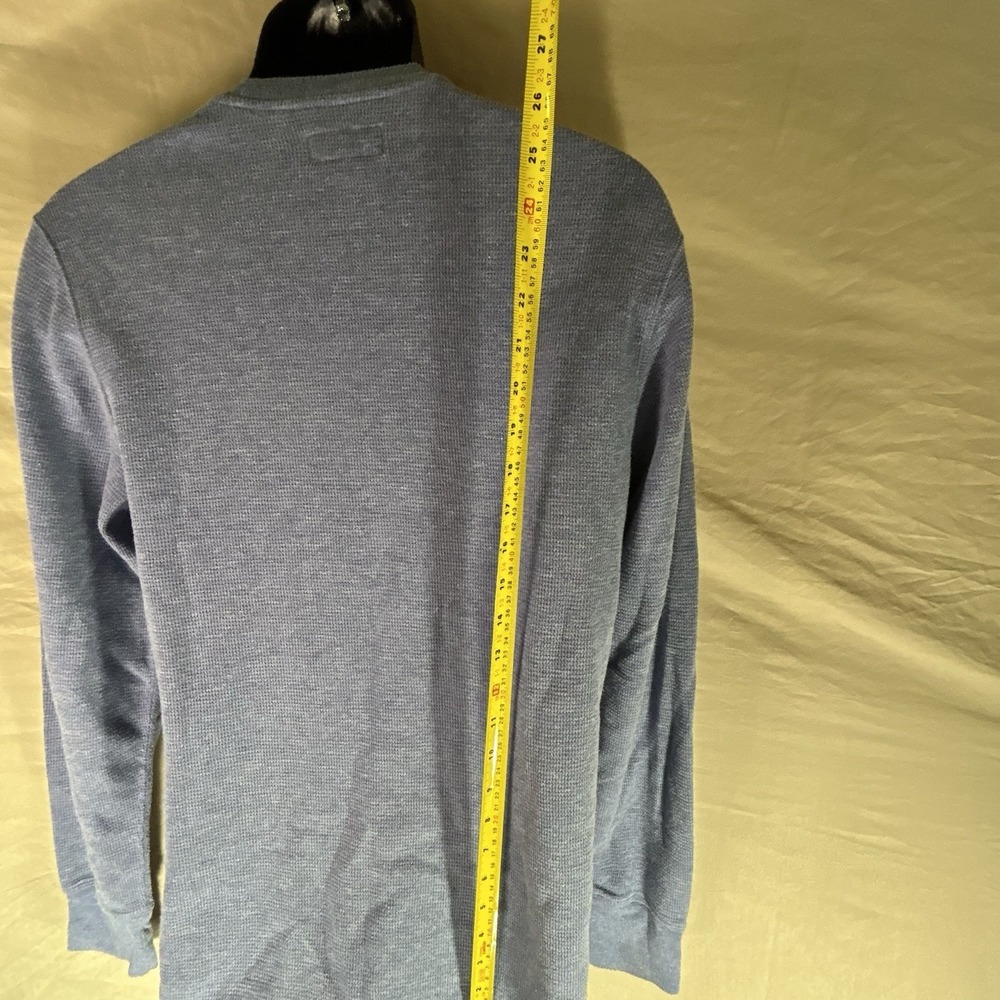 Polo Ralph Lauren Waffle Knit Thermal Shirt Men's Sz L Blue Cotton Pony Logo - Picture 11 of 12